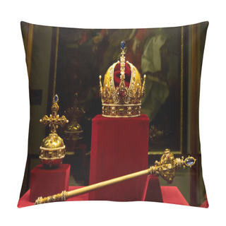 Personality  Habsburg's Crown, Sceptre And Orb Pillow Covers