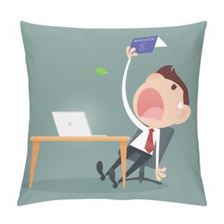 Personality  Businessman Losing Money From A Bookbank Pillow Covers