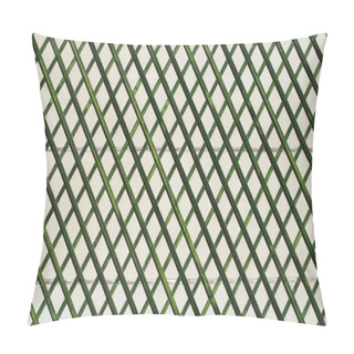 Personality  Green Wooden Lattice Wall Pillow Covers
