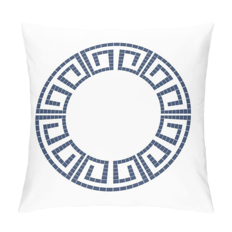 Personality  Greek style ornamental decorative frame pattern isolated. Greek  pillow covers