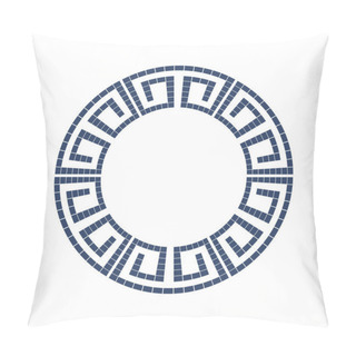 Personality  Greek Style Ornamental Decorative Frame Pattern Isolated. Greek  Pillow Covers