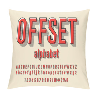 Personality  Offset Printing Style Alphabet Design Pillow Covers