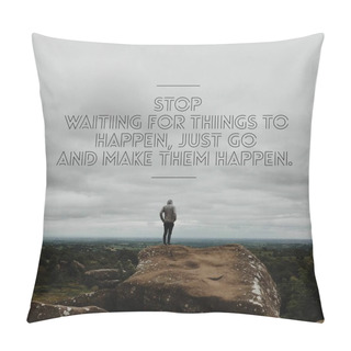 Personality  Inspirational Quote. Best Motivational Quotes And Sayings About Life, Wisdom, Positive, Uplifting, Empowering, Success, Motivation, And Inspiration Pillow Covers