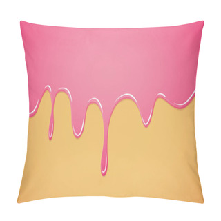 Personality  Sweet Pink Melting Donut Glaze Pillow Covers