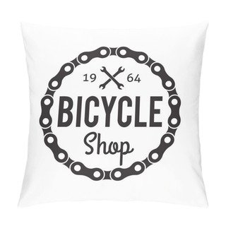 Personality  Bicycle Shop Badge/Label Pillow Covers