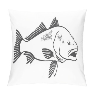 Personality  Red Fish Icon Pillow Covers