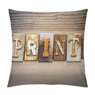 Personality  Print Concept Letterpress Theme Pillow Covers