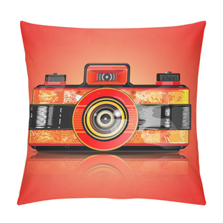Personality  Vector Design Of Retro Camera Pillow Covers