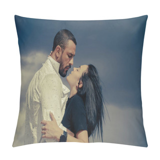 Personality  Sensual Couple Kissing. Beautiful Young Couple Hugging. Love Concept. Couple Is Hugging. Passion Love Couple. Romantic Moment. Handsome Muscular Guy And Amazing Sexy Woman. Pillow Covers