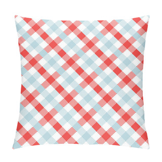 Personality  Red Gingham Pattern. Texture From Squares For - Plaid, Tablecloths, Clothes, Shirts, Dresses, Paper, Bedding, Blankets, Quilts And Other Textile Products. Vector Illustration EPS 10 Pillow Covers
