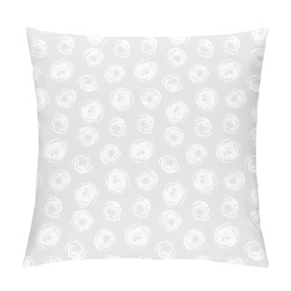 Personality  Hand Drawn Seamless Texture With Brushed Dots Pillow Covers