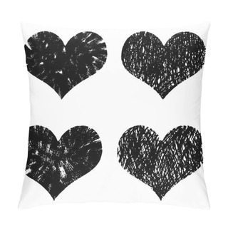 Personality  Hand Drawn Hearts Set Pillow Covers