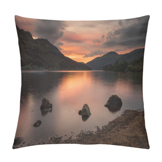 Personality  Loch Eck Sunset Reflection Pillow Covers