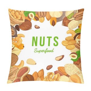Personality  Kernels Of Nuts For Badge Or Banner Pillow Covers