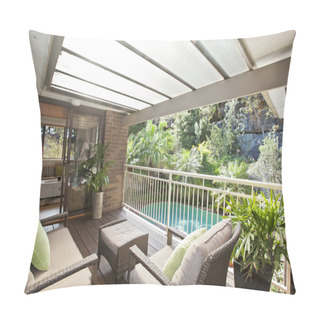 Personality  Balcony With A View Pillow Covers