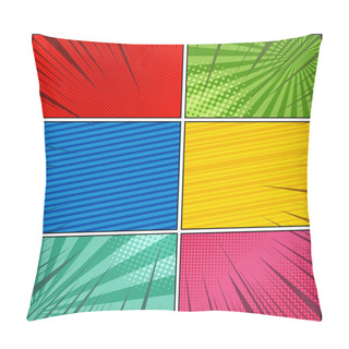 Personality  Comic Book Page Bright Composition Pillow Covers