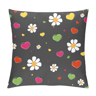 Personality  Hearts And Flowers Pattern Pillow Covers