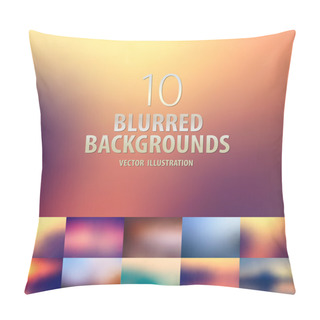Personality  Abstract Colorful Blurred Background Pillow Covers
