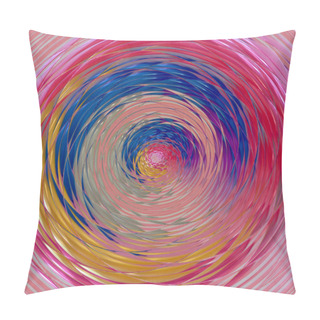 Personality  Spiral Background Rainbow Fractal Pillow Covers
