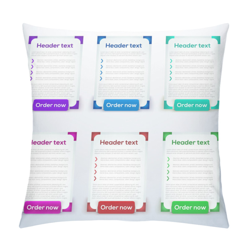 Personality  Vector web banner set pillow covers