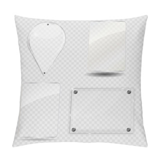 Personality  Glass Frame Set. Vector Illustration. Pillow Covers