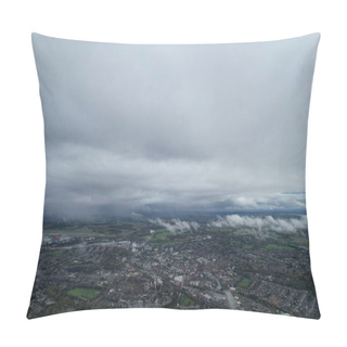 Personality  Beautiful And Dramatic Clouds Over British City Pillow Covers