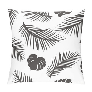 Personality  Palm Leaves Isolated On White Pillow Covers