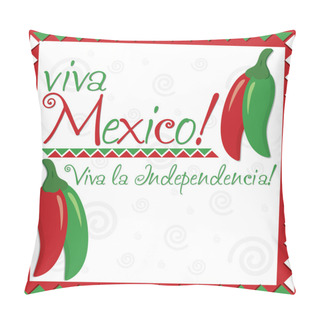 Personality  Mexican Independence Day Card Pillow Covers