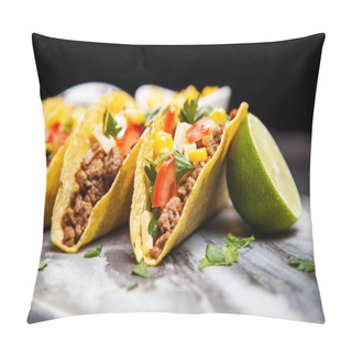 Personality  Delicious Tacos With Beef Pillow Covers