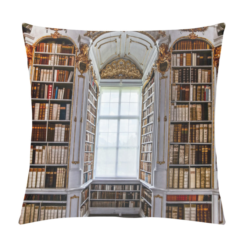 Personality  Great biggest library in old abbey pillow covers