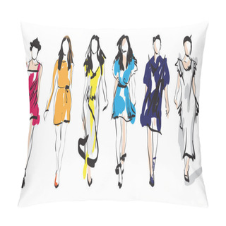 Personality  Woman Fashion Model Pillow Covers