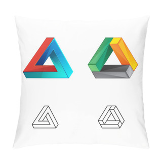 Personality  Triangle Abstract Logos Pillow Covers