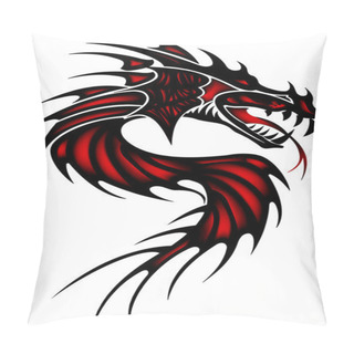 Personality  Tattoo Red Dragon Pillow Covers