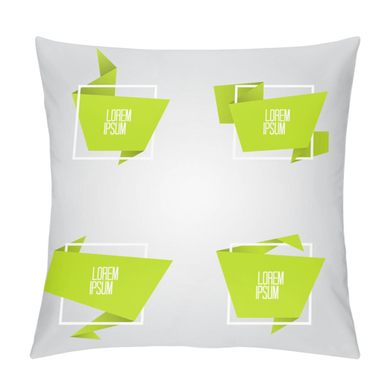 Personality  Abstract geometric origami speech bubbles. pillow covers
