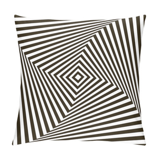 Personality  Black And White Illusion Pillow Covers