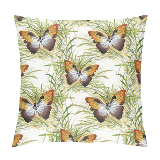 Personality  Endless Pattern With Butterflies Pillow Covers