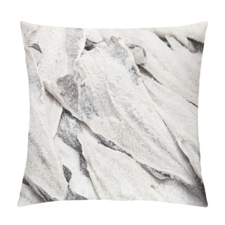Personality  Dried Salted Cod Fish Bacalhau In Traditional Market In Palermo  Pillow Covers