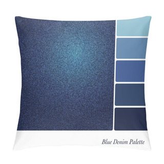 Personality  Blue Denim Palette Pillow Covers