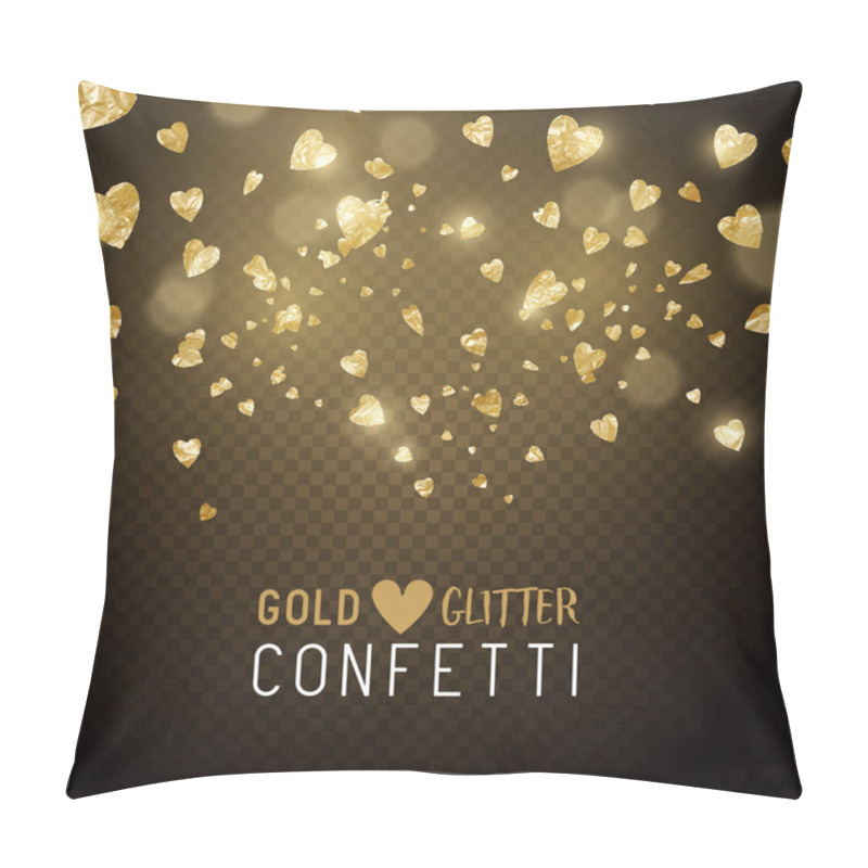 Personality  Heart Shaped Glitter Confetti Pillow Covers