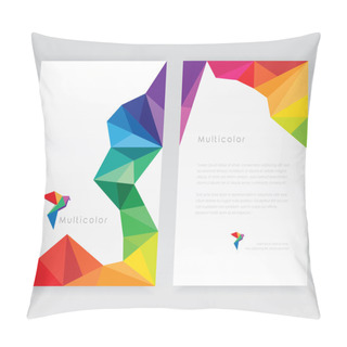 Personality  Template Mockups With Bird Logo Pillow Covers