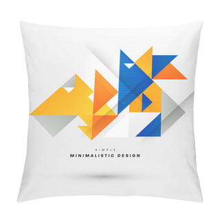 Personality  Geometric  Background With Triangles Pattern Pillow Covers