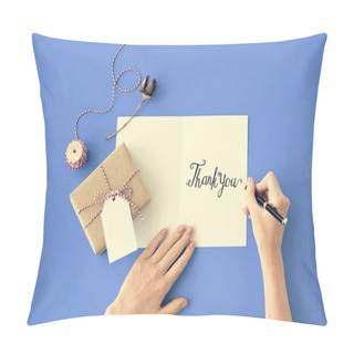 Personality  Person Writing On Greeting Card Pillow Covers