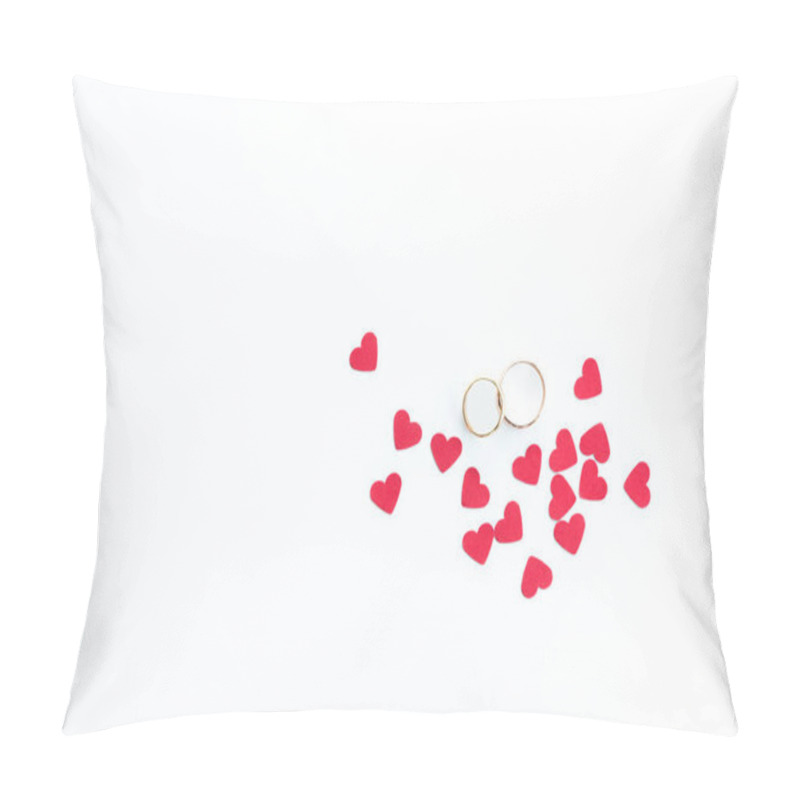 Personality  Wedding Rings And Hearts Pillow Covers