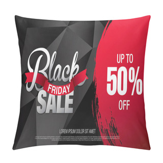 Personality  Black Friday Sale Banner Pillow Covers