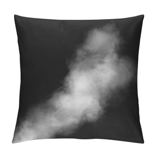 Personality  Abstract Wallpaper, Steam On Black Background Pillow Covers
