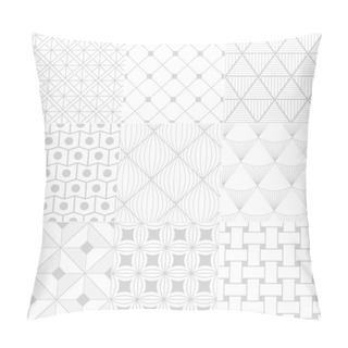 Personality  Seamless White Retro Pattern Pillow Covers