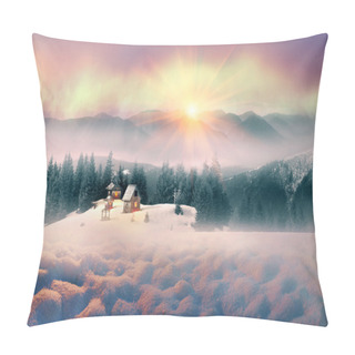 Personality  Old Mountain Village Pillow Covers