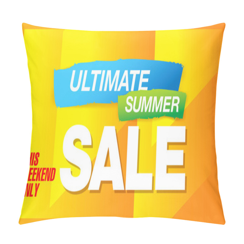 Personality  Summer Sale Template Banner Pillow Covers