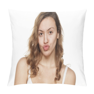 Personality  Woman With Pursed Lips Pillow Covers
