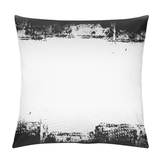 Personality  Abstract Grunge Border Graphic Design Pillow Covers